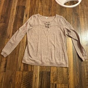 Maurice’s size large sweater laced up front
